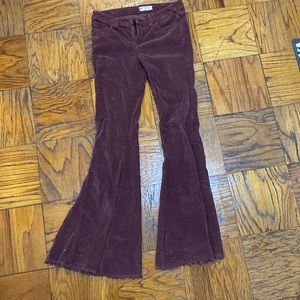 Free people flare corduroy pants